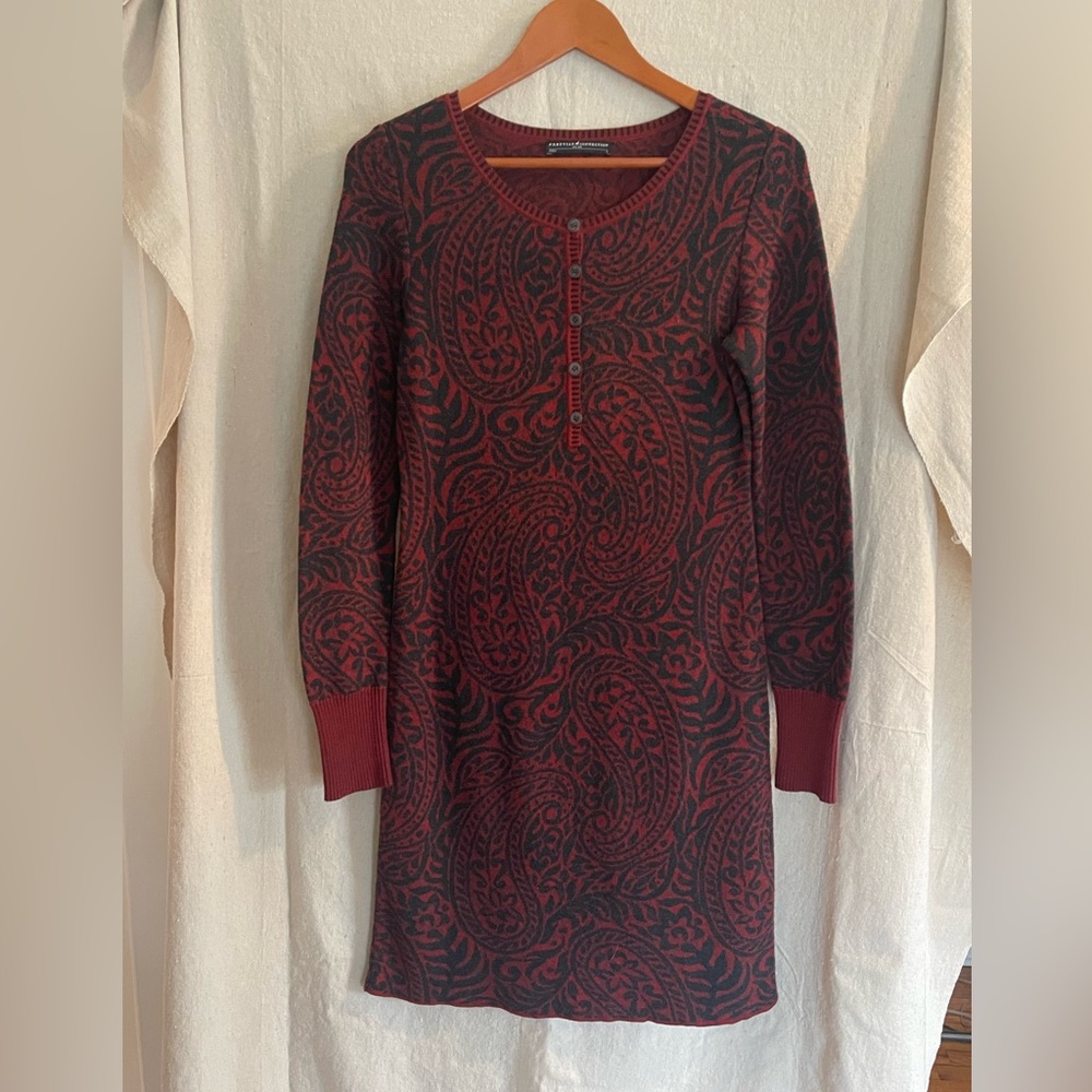 Peruvian Connection Pima cotton double knit henley dress